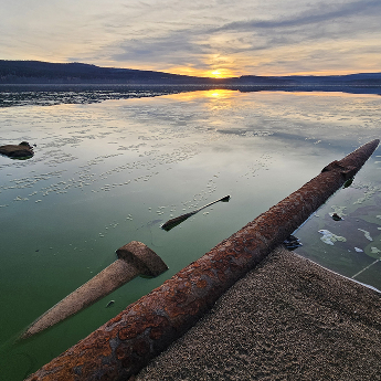 Zelený soumrak nad Lipnem